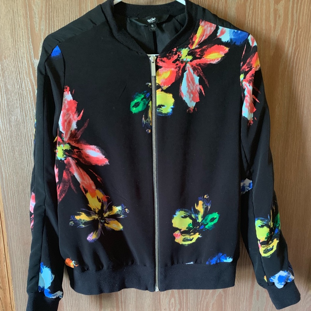 Floral bomber jacket